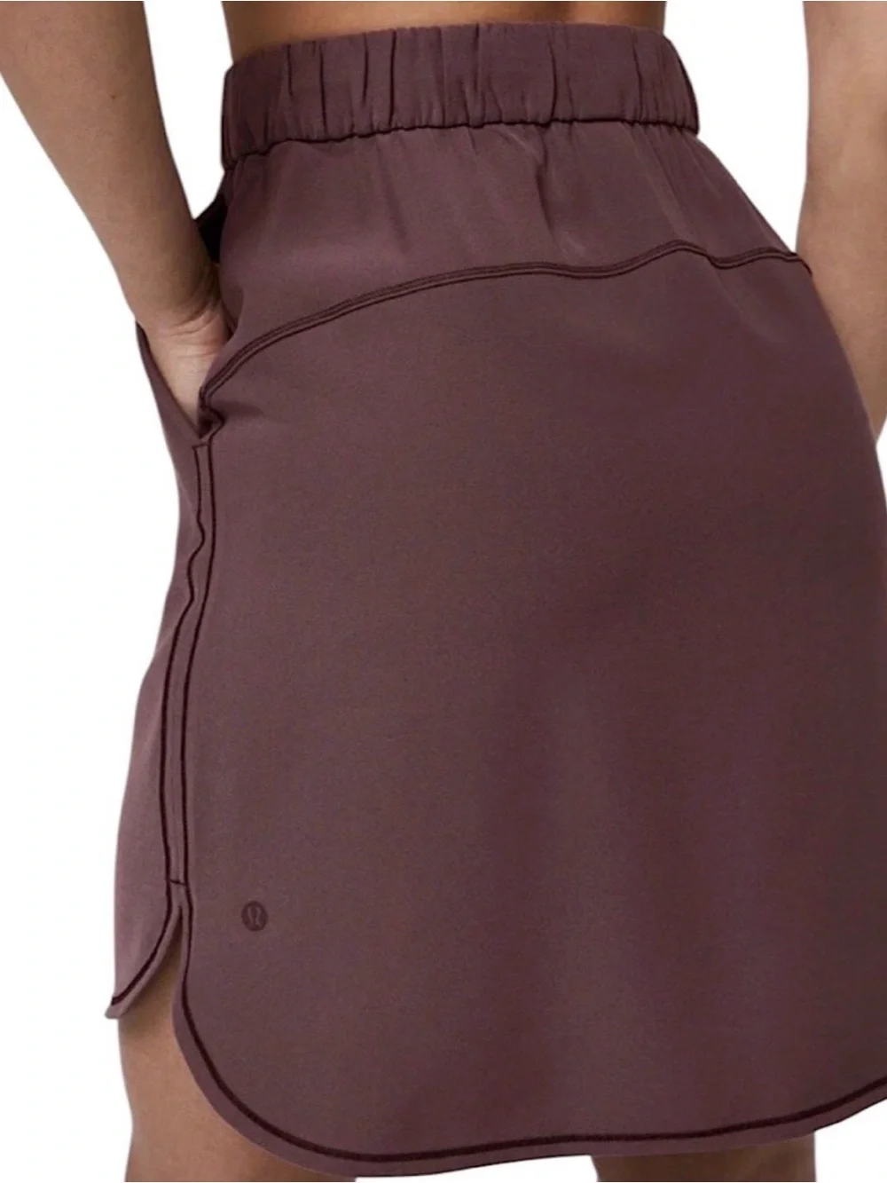 Lululemon On The Fly Skirt *Woven Cherry Cola size 10